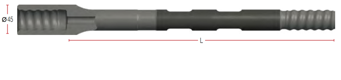 Штанга буровая универсальная с внутренней и внешней резьбой 32 мм HMRR32-3231MF Радиорелейное оборудование