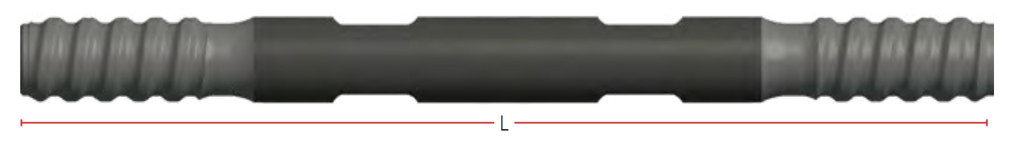 Штанга буровая круглый корпус 38 мм закаленная поверхность HMRR88-3831SH Дуговая сварка (ММА)