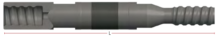 Труба буровая направляющая диаметр 64 мм размеры резьбы P45 с заплечиком для глубокого бурения HMRR95-6415SD Буровые